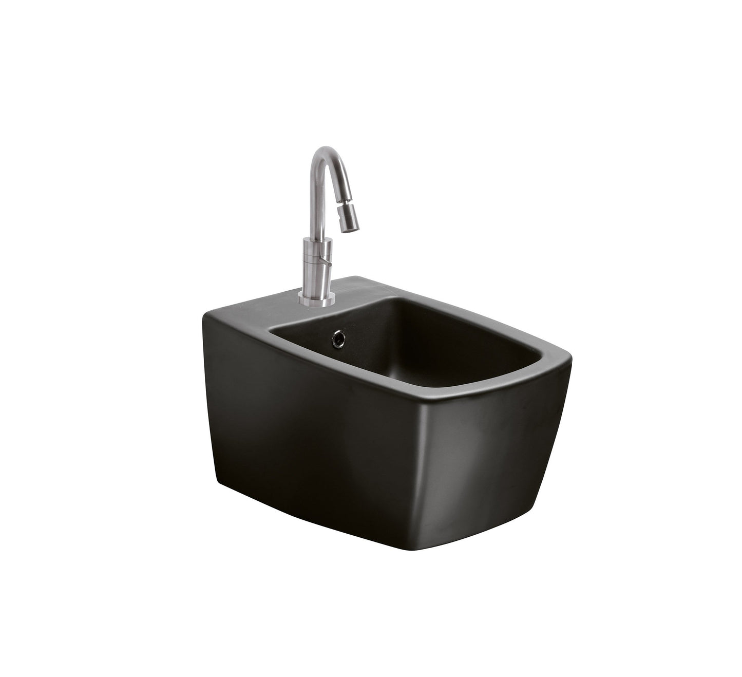 AXA TRE BIDET WALL HUNG WITH TAPE HOLE AND OVERFLOW MATT BLACK - 2902007, FITTINGS - FI022 - Tadmur Trading