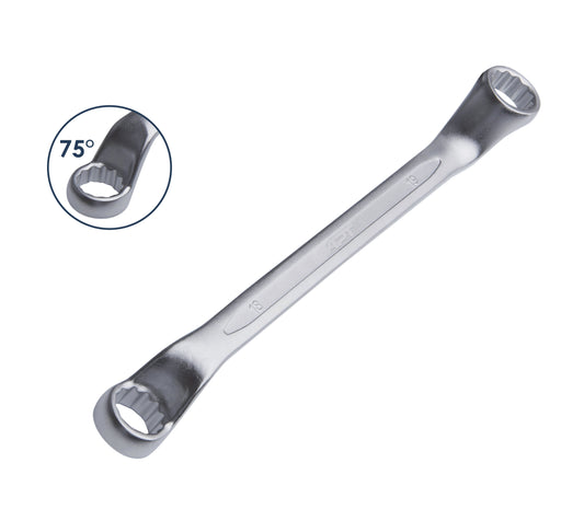 APT DOUBLE DEEP OFFSET RING WRENCH BRIGHT SATIN FINISH PP CARD HOLDER CR-V 21X23MM-AH211402-21X23