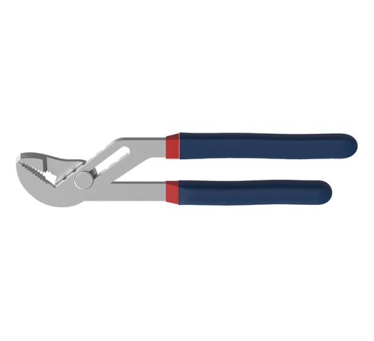 APT GROOVE JOINT PLIER A3 8"  POLISH/ RED BLUE HANDLE-NEW APT PP CARD WITH RED STRAP AH1233240-8