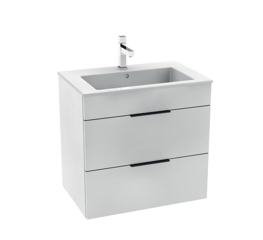 JIKA CUBE VANITY UNIT PACK INCLUDING WASHBASIN 65X43CM WITH 2 DRAWERS WHITE - 4.5360.2.176.300.1