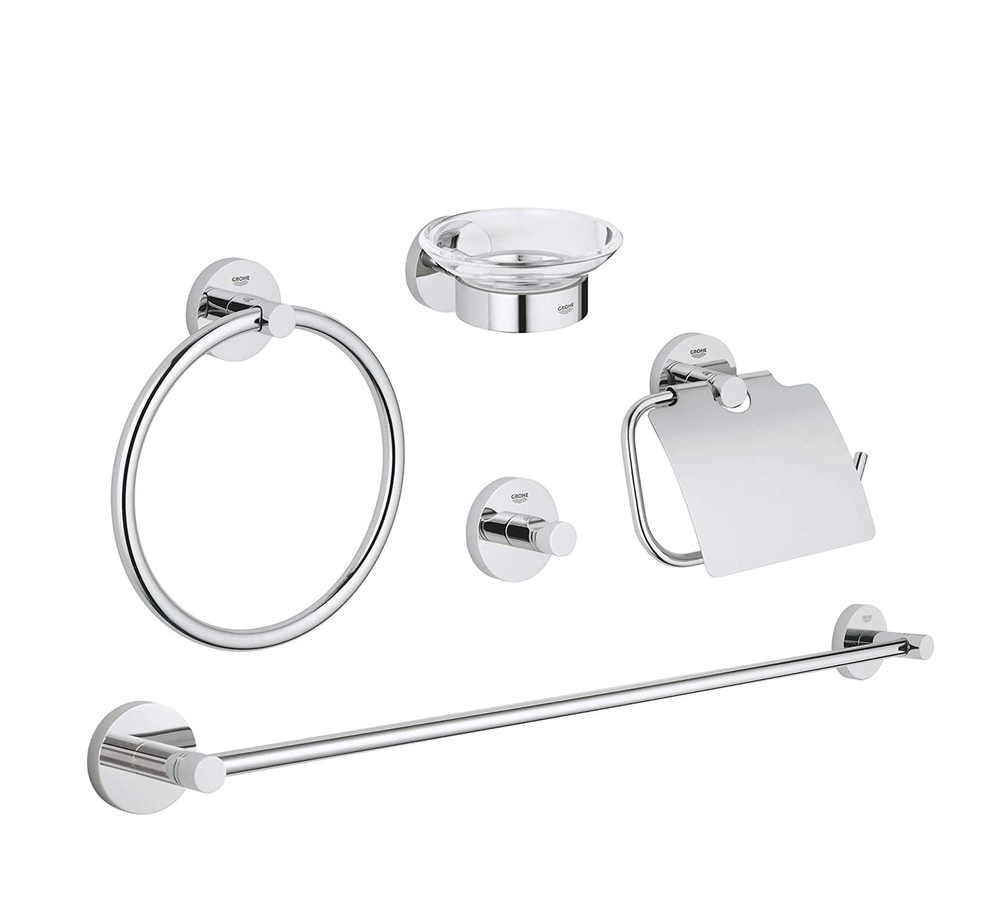 GROHE ESSENTILAS ACCESSORIES SET MASTER 5 IN 1 - 40344001. - Tadmur Trading