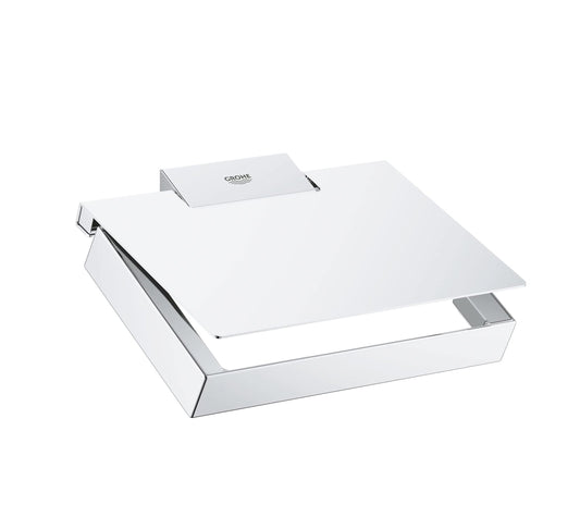 GROHE SELECTION CUBE PAPER HOLDER WITH COVER - 40781000 - Tadmur Trading