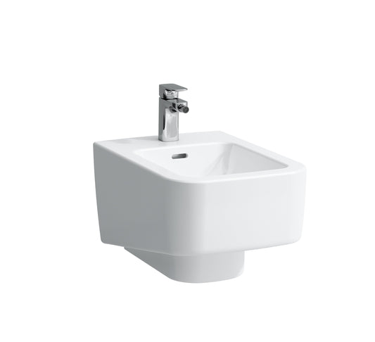 LAUFEN PRO S BIDET, WALL HUNG WITH TAPHOLE, WITH OVERFLOW HOLE WHITE - 8.3096.1.000.302.1 - Tadmur Trading