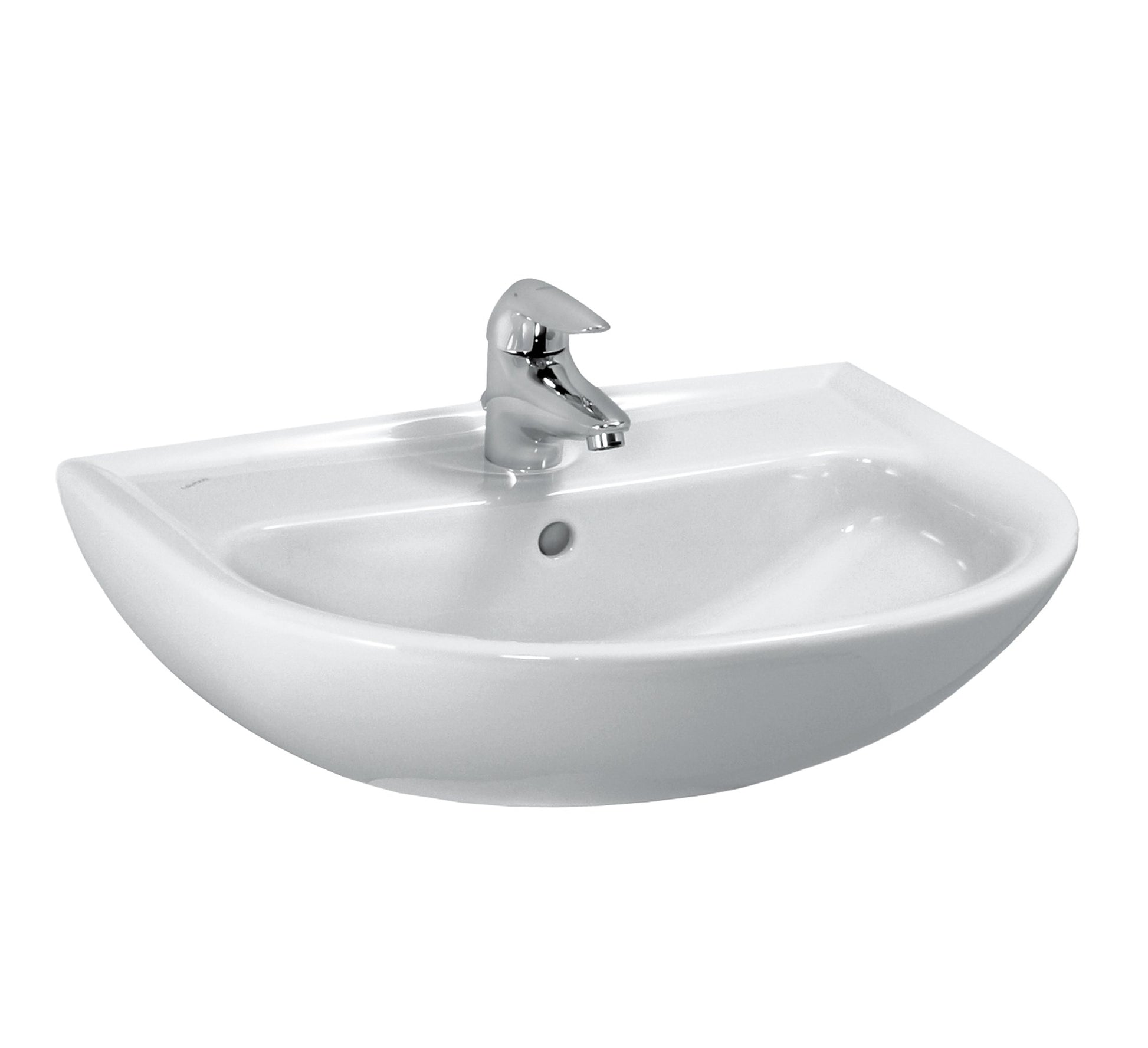 LAUFEN PRO B WASHBASIN 650 X 500 MM WITH TAPHOLE, WITH OVERFLOW HOLE WHITE - 8.1095.3.000.104.1 + SCREWS - 8.9988.2.000.000.1 - Tadmur Trading
