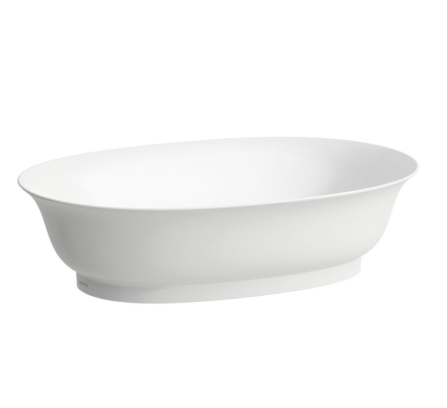 LAUFEN THE NEW CLASSIC WASHBASIN BOWL WITHOUT OVERFLOW, WITH NO TAPHOLE SIZE: 55 X 38 CM WHITE - 8.1285.2.000.112.1 - Tadmur Trading