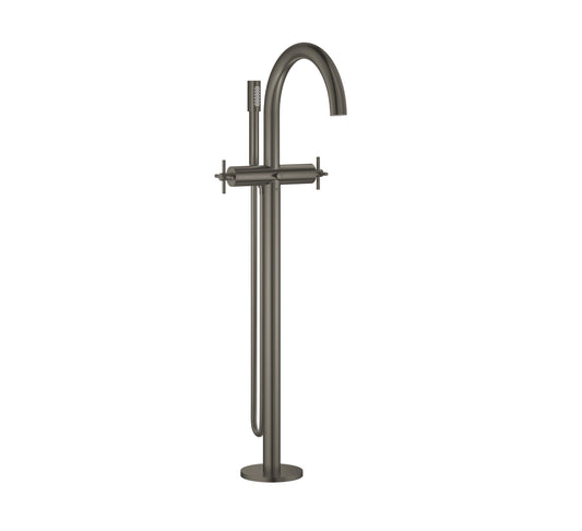 GROHE ATRIO NEW 2 HANDLES TRIM BATH/SHOWER MIXER FREESTANDING COLOR BRUSHED HARD GRAPHITE - 25044AL3