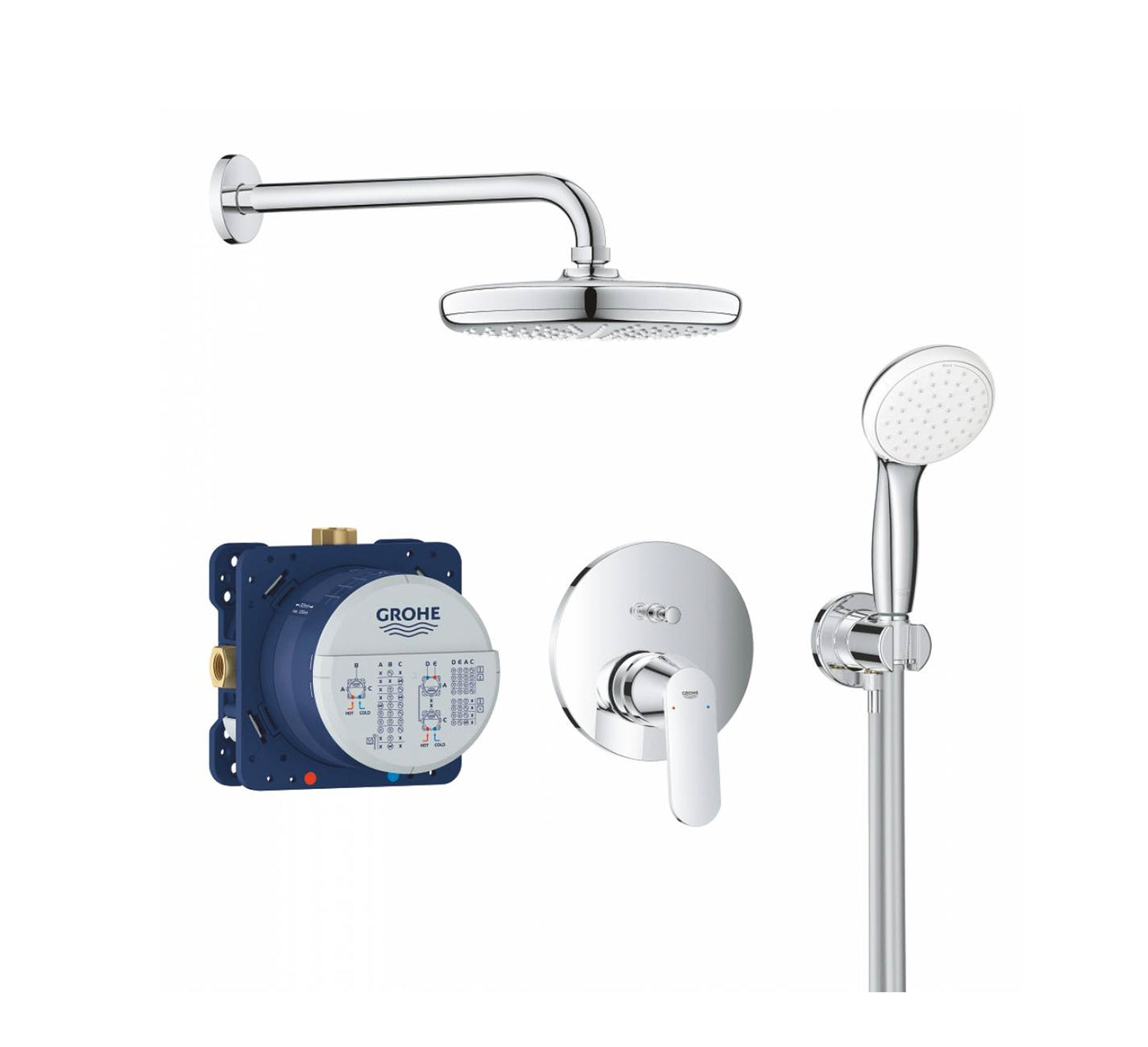 GROHE EUROSMART COSMOPOLITAN PERFECT SHOWER SET WITH TEMPESTA 210 - 25219001