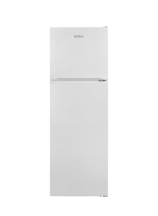 T-TECH TWO DOOR REFRIGERATOR, TOP FREEZER, 595X660X1720, MODEL TT-343M-W, NET VOLUME 310 LTRS/NFMC, WHITE COLOR