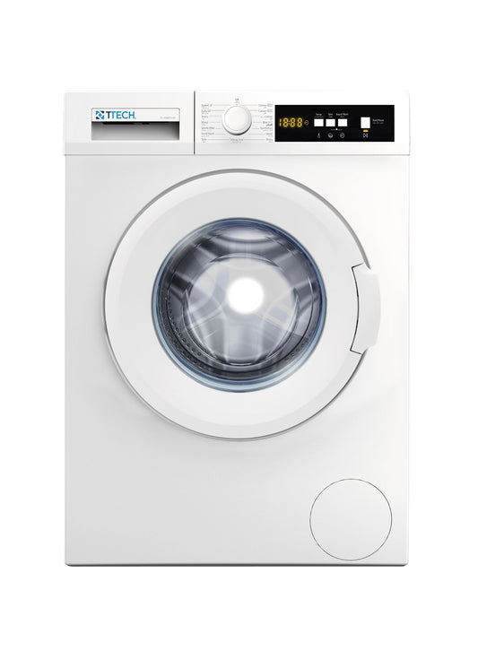 T-TECH WASHER 7.0 KG,  MODEL TT-1049CT1/W, A+++ SHRINK PACK, 1000 RPM, COCHEN T1 CONTROL PANEL STANDARD BODY, WHITE COLOR