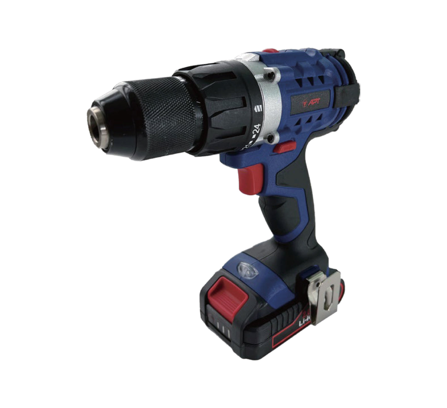 APT CORDLESS DRILL 13MM METAL CHUCK, LED LIGHT, 40N.M 20V 2 BATTERIES 2.0A.H - DW0100132