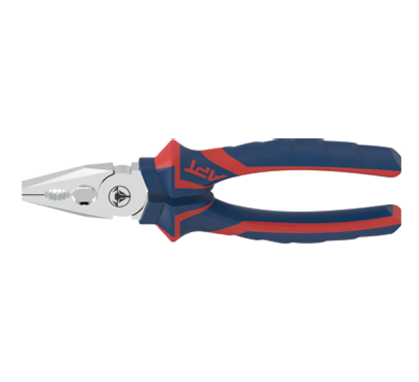 APT COMBINATION PLIER NEW APT 2 COLOR HANDLE PP CARD NICKEL PLATED 180MM-NEW APT PP CARD WITH RED STRAP AH1403540-180