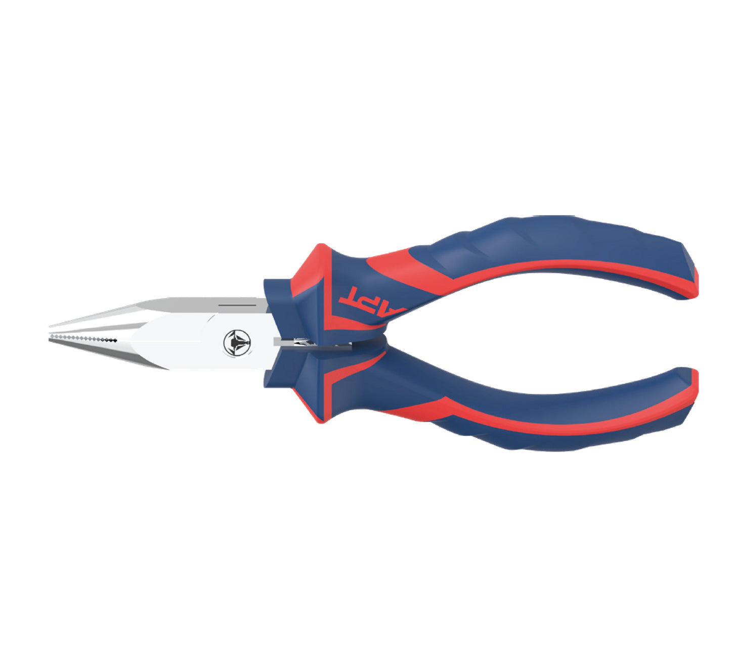 APT MINI LONG NOSE PLIER 4.5" NEW APT 2 COLOR HANDLE-NEW APT PP CARD WITH RED STRAP-AH1437540-115A AH1437540-115A