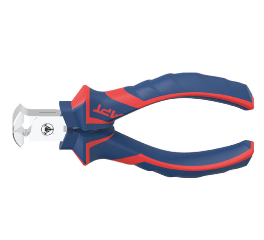 APT MINI End CUTTING PLIER 4.5 "NEW APT 2 Colour HANDLE-NEW APT PP CARD with RED STRAP-AH1437543-115D