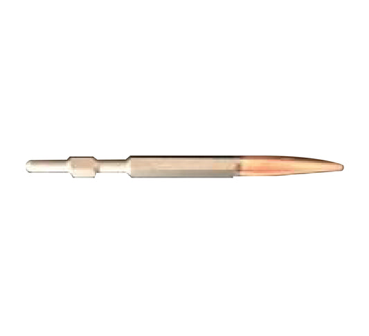 APT HEX POINT CHISEL 17X400  POINT HEAD WITH FLUTE AND BRONZE COLOR - LCC14.00400