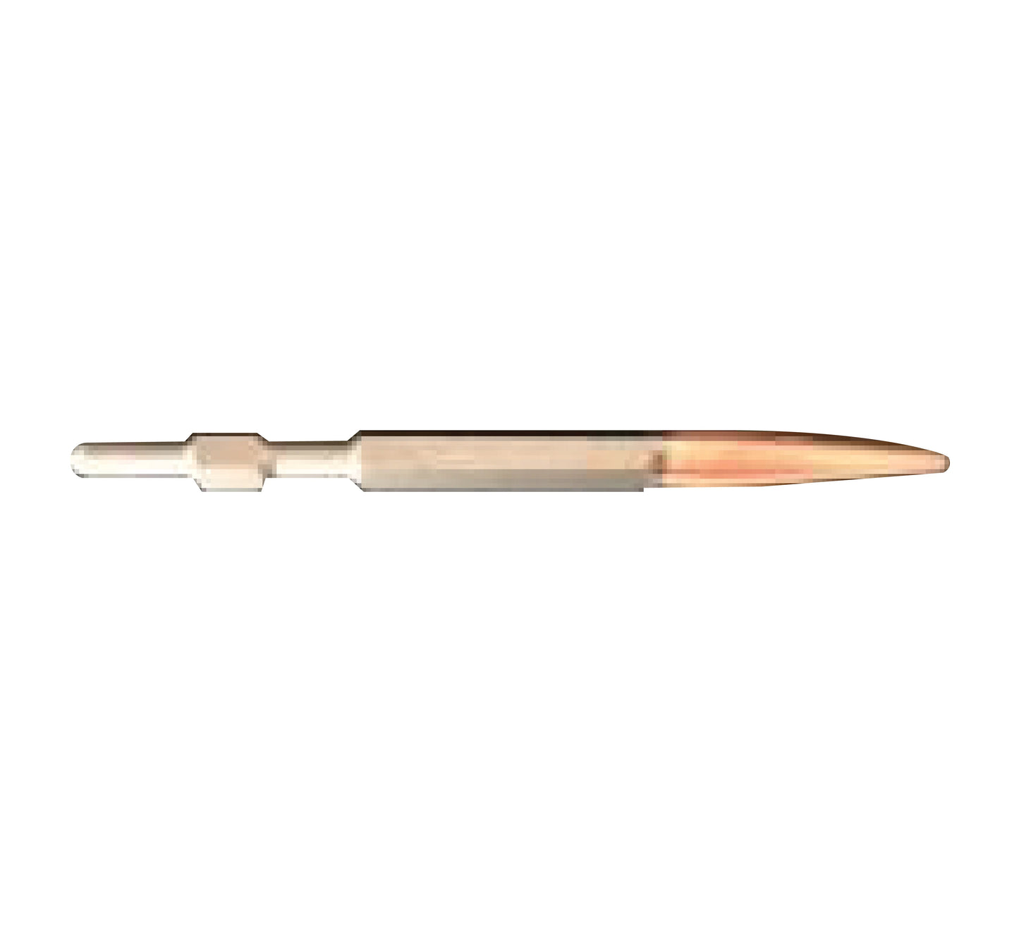 APT HEX POINT CHISEL 19X350  POINT HEAD WITH FLUTE AND BRONZE COLOR - LCC14.00350