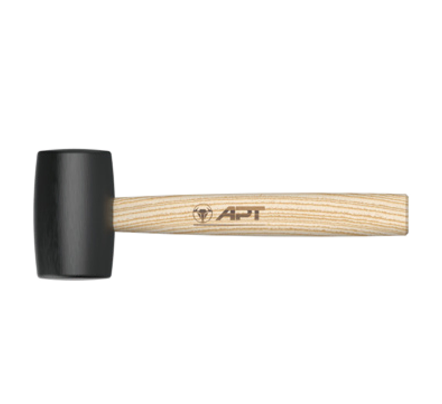 APT RUBBER MALLET BLACK COLOR ASH WOODEN HANDLE PP CARD 08 OZ 50MM AH522004-08