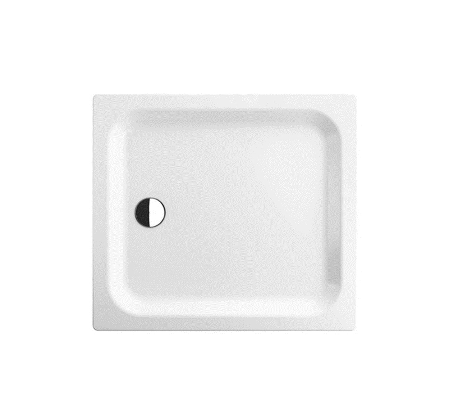 COMBO: HOESCH PURE DELTA 90 SQUARE SHOWER TRAY 1000X1000X90 ACRYLIC WHITE COMBO, HOESCH PURE DRAIN 90 MM CHROME PLATED - 50329