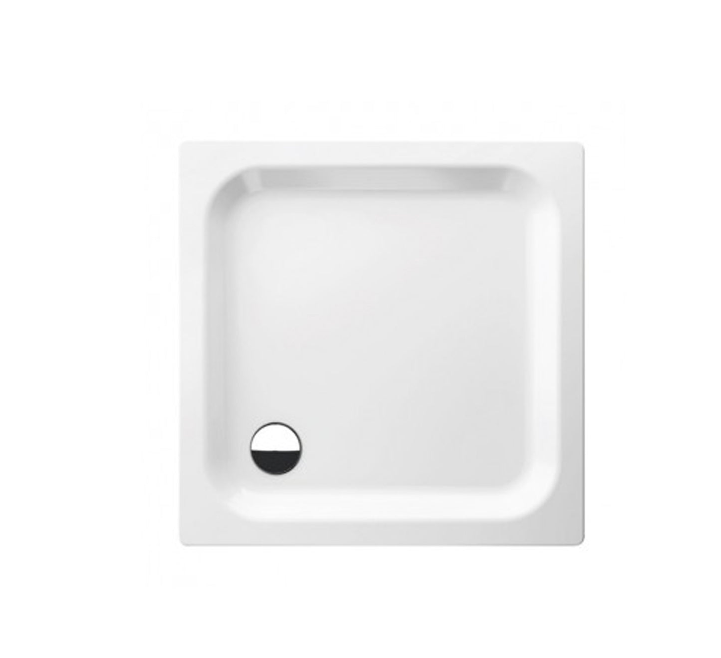كومبو: HOESCH PURE DELTA 90 SQUARE SHOWER TRAY 900X900X90 ACRYLIC WHITE COMBO ، HOESCH PURE DRIN 90 MM مطلي بالكروم - 50329