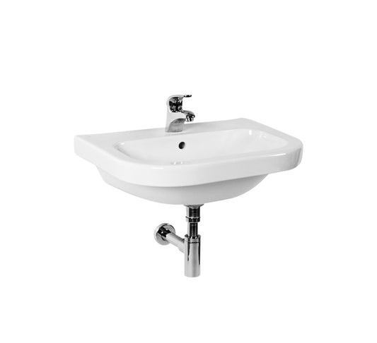 COMBO: JIKA OLYMP DEEP WASHBASIN 65X45CM WHITE - 8.1261.3.000.104.1, JIKA OLYMP HALF PEDESTAL WHITE - 8.1961.1.000.000.3