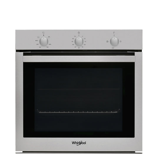 WHIRLPOOL 60 CM GAS OVEN STEEL - OSA N3G3F IX