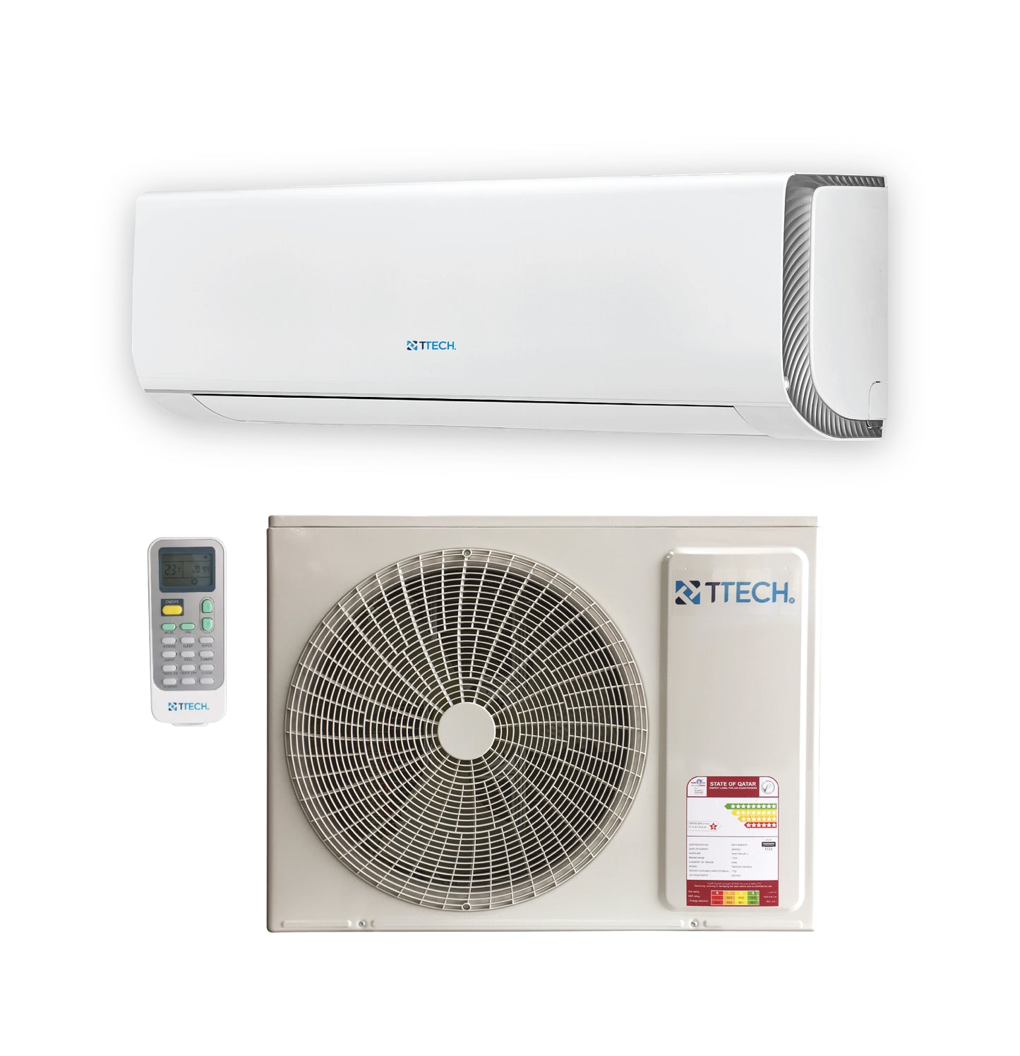 T-TECH INDOOR SPLIT AC 3.0 TON R410A GAS - TWN36CVK1